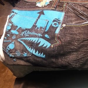 Lightly worn akademics  t-shirt and shorts